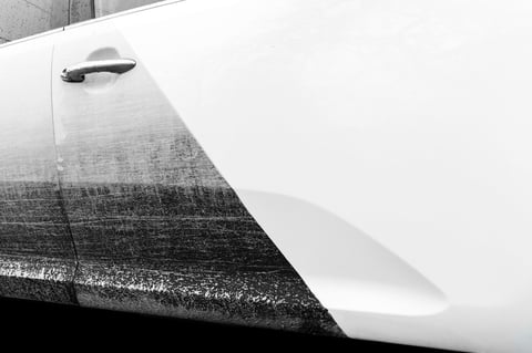 Car wash service before and after washing